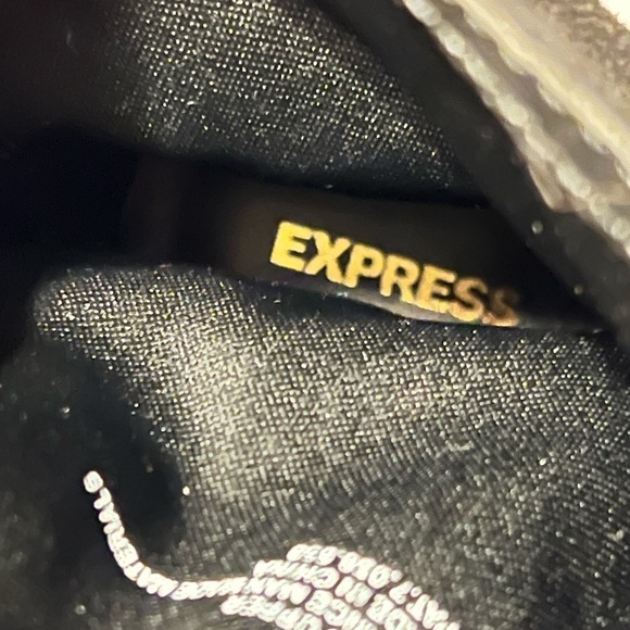 Express Faux Suede Heeled Ankle Boot 8 - Picture 8 of 9